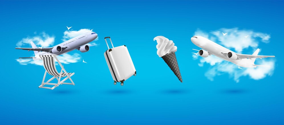 realistic-aircraft-passenger-plane-sky-flying-aeroplane-airplane-sweet-food-3d-realistic-render-vector-icon-set-ice-cream-cloud-plane-suitcase_104045-2849